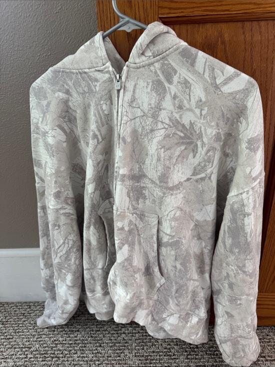 Hollister Sweaters - Women's Hollister Zip Up in light camo